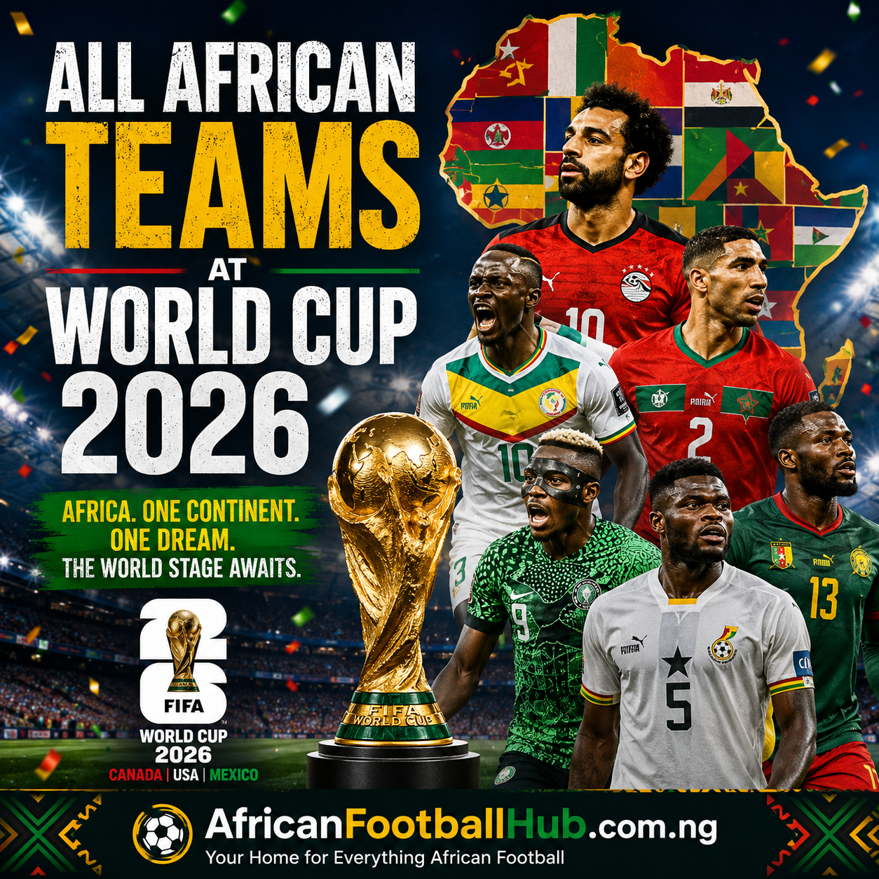 All African Teams at World Cup 2026