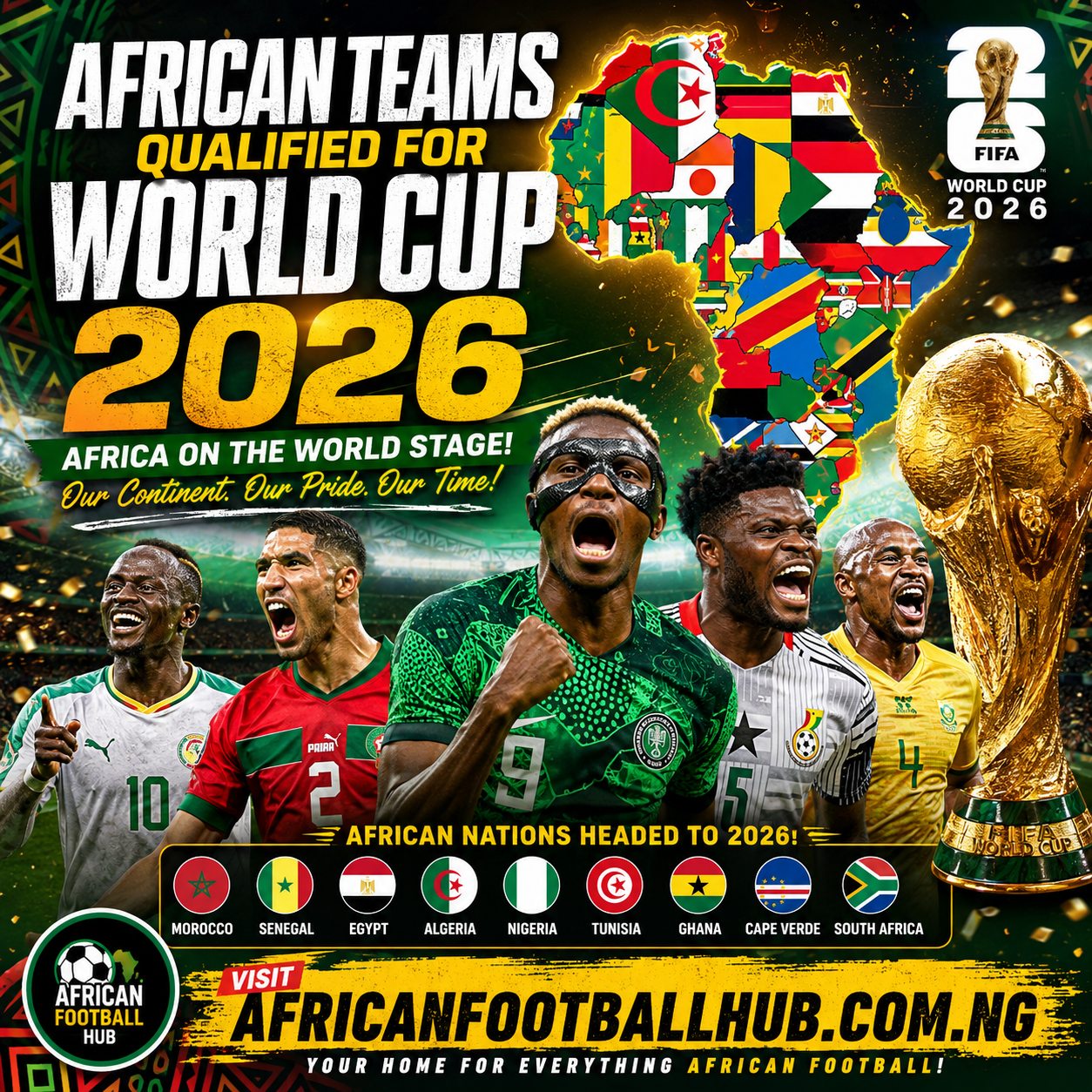 which African teams qualified for World Cup 2026