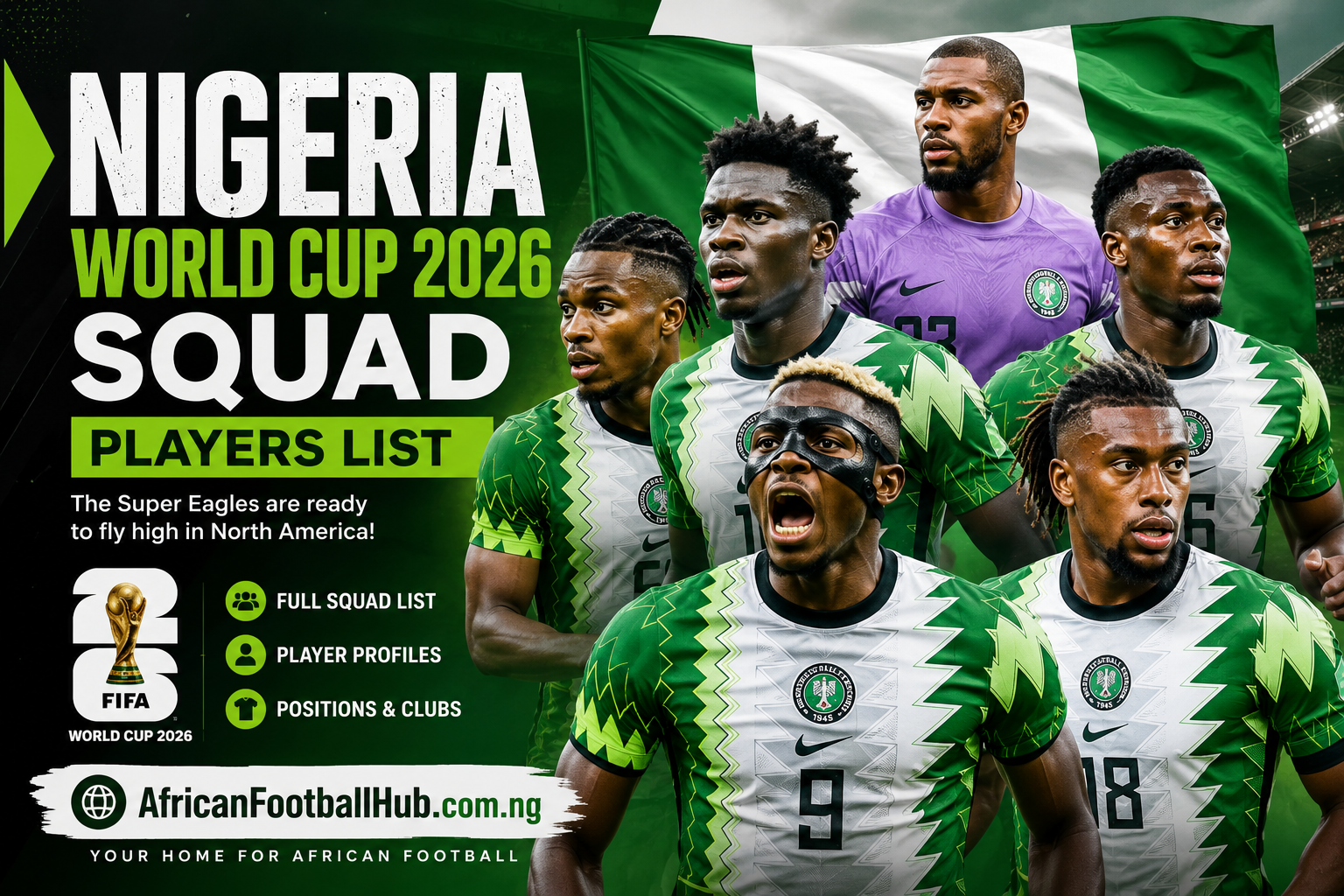 Nigeria World Cup 2026 squad players list